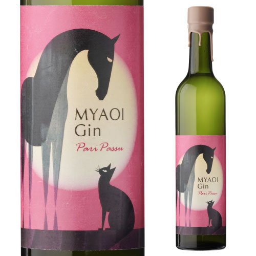 MYAOI Gin Pari passu パリ パス 27度 500ml ミャオイ マオイ 北海道 馬追蒸溜所 ジン クラフトジン 長S