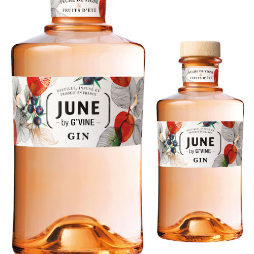 ジューン ジン リキュール ピーチ 37.5度 700ml ジーヴァイン GVine JUNE PEACH 桃 もも フランス GIN LIQUEUR 長S