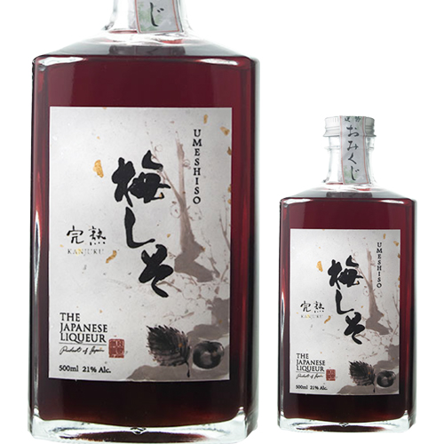 ジャパニーズリキュール 梅しそ 完熟 21度 500ml 日本 リキュール 梅 しそ 紫蘇 The Japanese Liqueur カクテル 長S