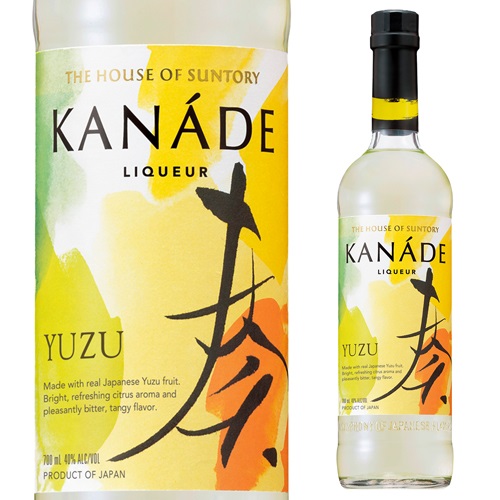 奏 KANADE 柚子 40度 700ml サントリー リキュール ジャパニーズ クラフトリキュール YUZU カクテル 長S