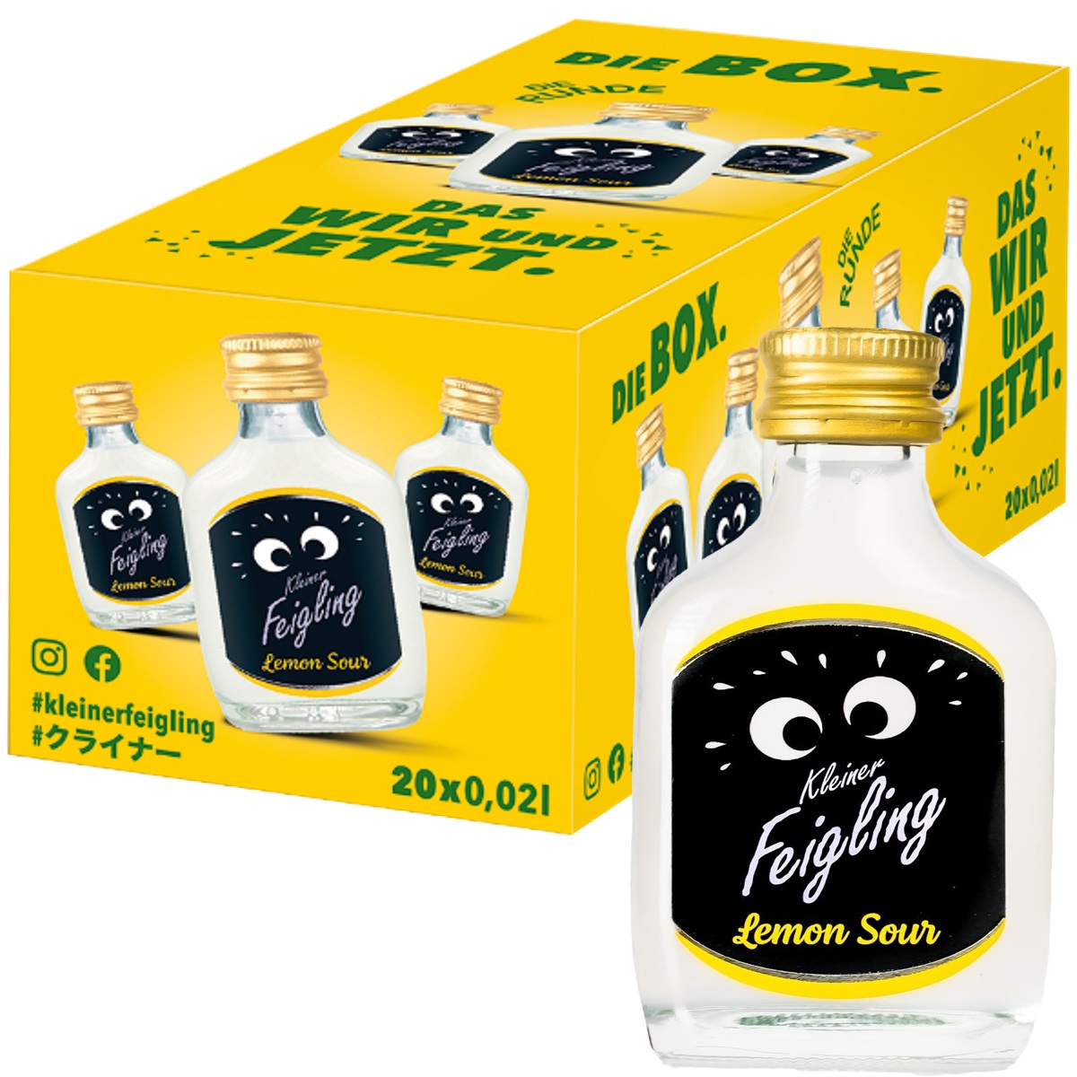 クライナーファイグリング レモンサワー 20ml×20本 15度 リキュール フレーバードウォッカ ドイツ 虎S