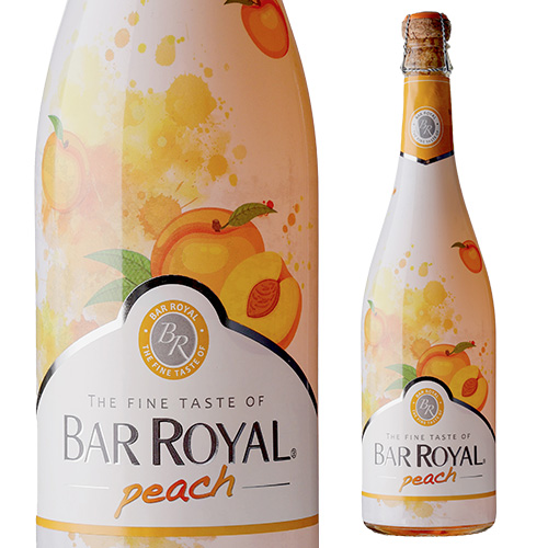 バー ロワイヤル ピーチ 750ml スパークリングワイン ドイツ 甘口 発泡性フルーツワイン 長S