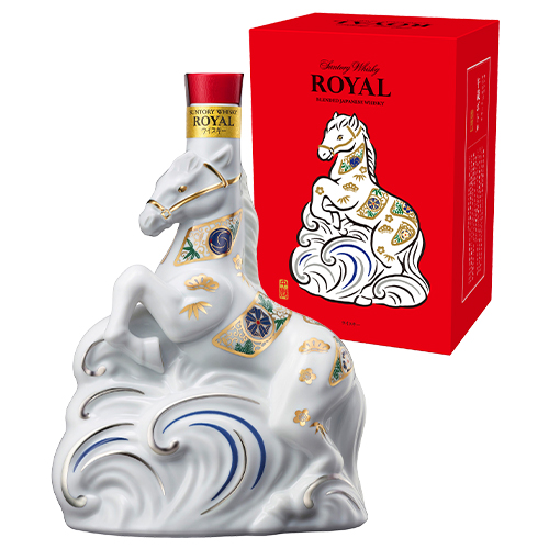 サントリー ローヤル 2026年 干支ボトル 午歳ボトル 43度 600ml 化粧箱入り 数量限定 馬 午 ウマ うま 国産 ウイスキー ジャパニーズ SUNTORY ROYAL お歳暮 長S 予約 2025/11/4以降発送予定