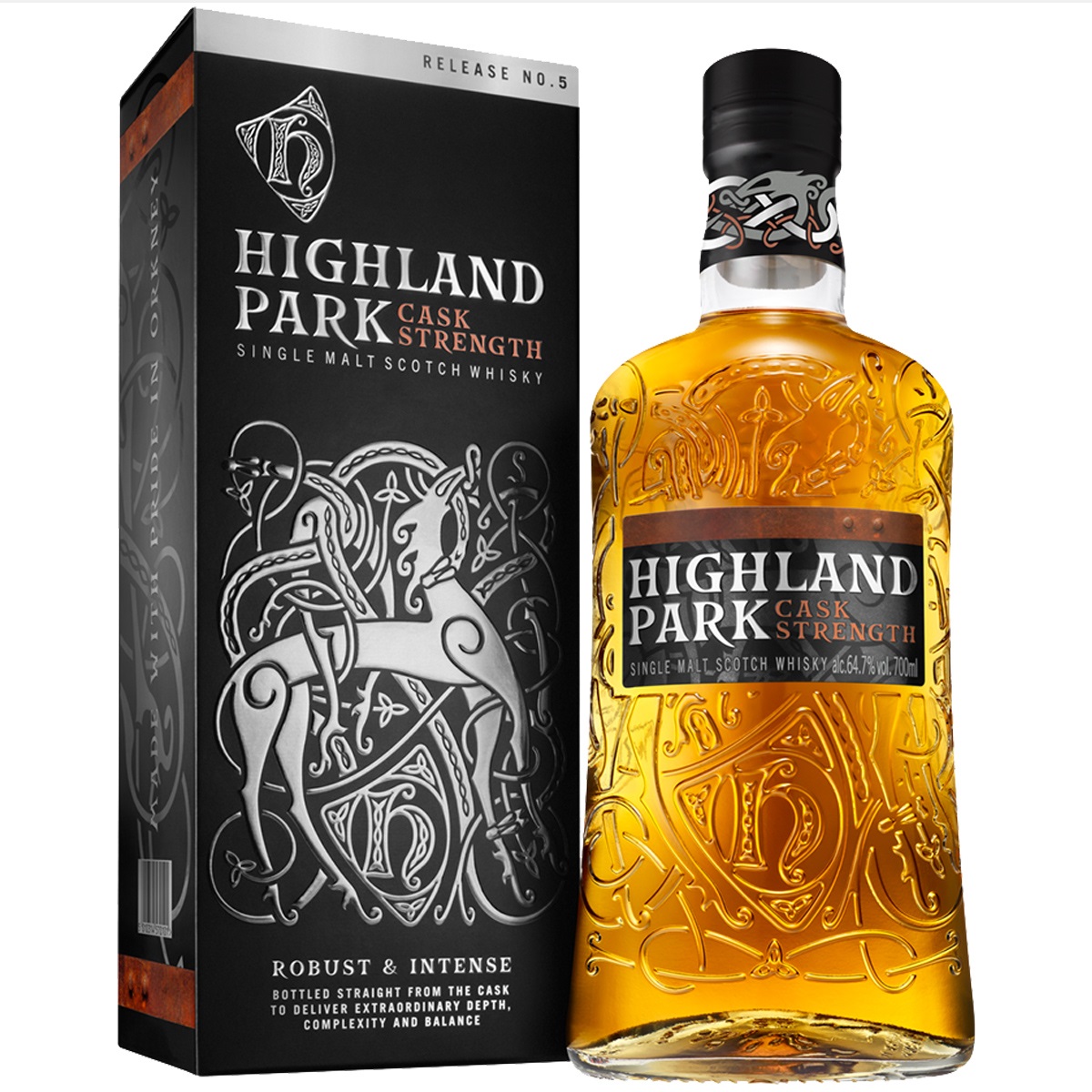 ハイランドパーク カスクストレングス No．5 64.7度 700ml スコッチ アイランズ シングルモルト ウイスキー highland park whisky 長S