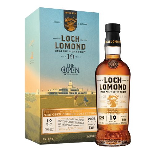 ロッホローモンド 19年 全英オープンゴルフ2026 コースコレクション 46.9度 700ml スコッチ シングルモルト ウイスキー ハイランド 限定 箱付 正規 長S