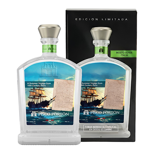 正規品 ピスコポルトン 2026 サマーエディション 43度 750ml 箱付 PISCO PORTON BRANDY 南米 ペルー産 ブドウの蒸溜酒 ブランデー スピリッツ カクテル サワー 虎S