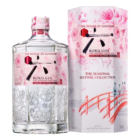 サントリー ROKU 六 SAKURA BLOOM EDITION 2026 箱付き 700ml 43度 ジャパニーズ クラフト ジン ロク サクラ ブルーム エディション さくら 桜 JAPANESE CRAFT GIN 長S 予約 2026/2/10以降発送予定