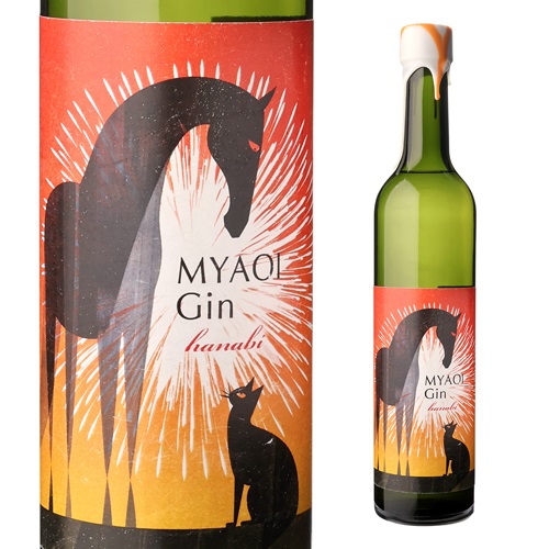 MYAOI Gin Hanabi 花火 43度 500ml ミャオイ マオイ 北海道 馬追蒸溜所 ジン クラフトジン 長S