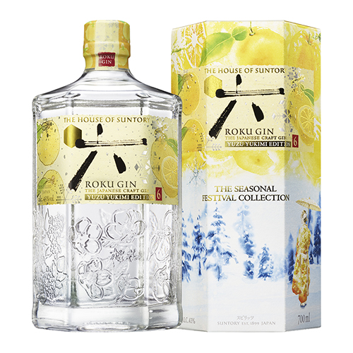 数量限定 サントリー ROKU ＜六＞ YUZU YUKIMI EDITION 700ml 43度 ジャパニーズ クラフト ジン ロク JAPANESE CRAFT GIN 長S 予約 2026/10/6以降発送予定